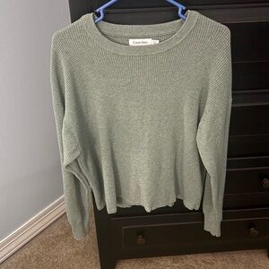 Calvin Klein Light Green Knit Sweater